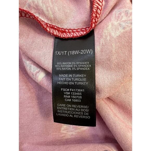 Women’s Midi Dress 1X 18-20 Sailboat Print Red Nautical Coastal Summer - Picture 12 of 12